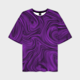 Мужская футболка oversize 3D с принтом Фиолетовая абстракция размытие в Санкт-Петербурге,  |  | Тематика изображения на принте: 