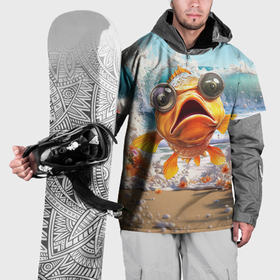 Накидка на куртку 3D с принтом Карп рыба в Белгороде, 100% полиэстер |  | 