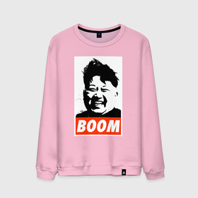 Мужской свитшот хлопок с принтом Boom Ким Чен Ын в Тюмени, 100% хлопок |  | Тематика изображения на принте: 