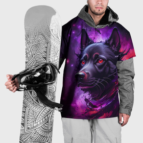 Накидка на куртку 3D с принтом Собака космос в Санкт-Петербурге, 100% полиэстер |  | Тематика изображения на принте: 