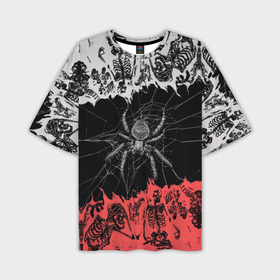Мужская футболка oversize 3D с принтом Смертоносный паук в Тюмени,  |  | 