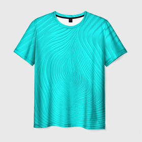 Мужская футболка 3D с принтом Фантазия морской волны в Санкт-Петербурге, 100% полиэфир | прямой крой, круглый вырез горловины, длина до линии бедер | Тематика изображения на принте: 