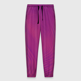 Мужские брюки 3D с принтом Фантазия в пурпурном в Белгороде, 100% полиэстер | манжеты по низу, эластичный пояс регулируется шнурком, по бокам два кармана без застежек, внутренняя часть кармана из мелкой сетки | 