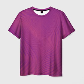 Мужская футболка 3D с принтом Фантазия в пурпурном в Белгороде, 100% полиэфир | прямой крой, круглый вырез горловины, длина до линии бедер | 