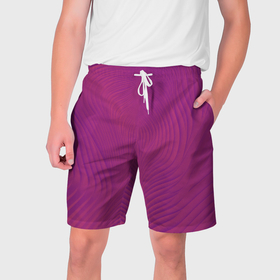 Мужские шорты 3D с принтом Фантазия в пурпурном в Белгороде,  полиэстер 100% | прямой крой, два кармана без застежек по бокам. Мягкая трикотажная резинка на поясе, внутри которой широкие завязки. Длина чуть выше колен | 