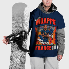 Накидка на куртку 3D с принтом Килиан Мбаппе сборная Франции 10 в Санкт-Петербурге, 100% полиэстер |  | 