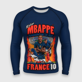 Мужской рашгард 3D с принтом Килиан Мбаппе сборная Франции 10 ,  |  | Тематика изображения на принте: 