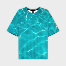 Мужская футболка oversize 3D с принтом Волны море в Санкт-Петербурге,  |  | 