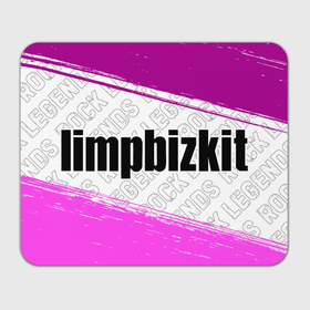 Прямоугольный коврик для мышки с принтом Limp Bizkit rock legends: надпись и символ в Кировске, натуральный каучук | размер 230 х 185 мм; запечатка лицевой стороны | 