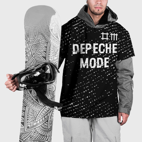 Накидка на куртку 3D с принтом Depeche Mode glitch на темном фоне: символ сверху в Петрозаводске, 100% полиэстер |  | Тематика изображения на принте: 