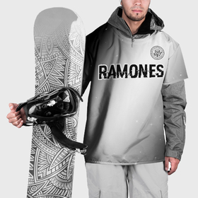 Накидка на куртку 3D с принтом Ramones glitch на светлом фоне: символ сверху в Белгороде, 100% полиэстер |  | Тематика изображения на принте: 