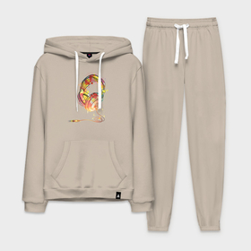 Мужской костюм хлопок с толстовкой с принтом наушники проводные в Ухте,  |  | 