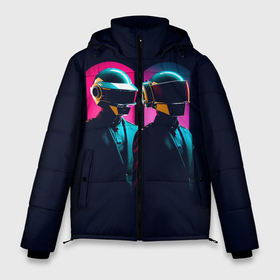 Мужская зимняя куртка 3D с принтом Daft Punk   One more time в Белгороде, верх — 100% полиэстер; подкладка — 100% полиэстер; утеплитель — 100% полиэстер | длина ниже бедра, свободный силуэт Оверсайз. Есть воротник-стойка, отстегивающийся капюшон и ветрозащитная планка. 

Боковые карманы с листочкой на кнопках и внутренний карман на молнии. | 