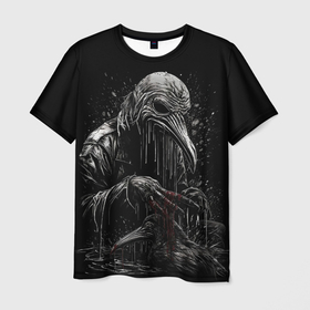 Мужская футболка 3D с принтом Slipknot   Stay and bleeding в Кировске, 100% полиэфир | прямой крой, круглый вырез горловины, длина до линии бедер | 