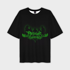 Мужская футболка oversize 3D с принтом Metalocalypse Dethklok green ,  |  | 