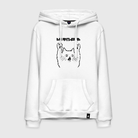 Мужская толстовка хлопок с принтом Die Antwoord   rock cat в Кировске, френч-терри, мягкий теплый начес внутри (100% хлопок) | карман-кенгуру, эластичные манжеты и нижняя кромка, капюшон с подкладом и шнурком | 