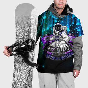 Накидка на куртку 3D с принтом Space DJ   neon starfall в Екатеринбурге, 100% полиэстер |  | 