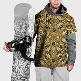 Накидка на куртку 3D с принтом Золотая кольчуга в Кировске, 100% полиэстер |  | Тематика изображения на принте: 