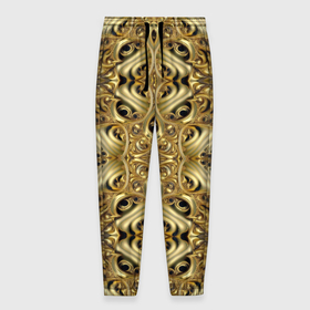 Мужские брюки 3D с принтом Золотая кольчуга в Екатеринбурге, 100% полиэстер | манжеты по низу, эластичный пояс регулируется шнурком, по бокам два кармана без застежек, внутренняя часть кармана из мелкой сетки | 