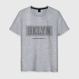 Мужская футболка хлопок с принтом Brooklyn Urban City в Санкт-Петербурге, 100% хлопок | прямой крой, круглый вырез горловины, длина до линии бедер, слегка спущенное плечо. | Тематика изображения на принте: 