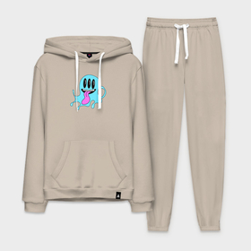 Мужской костюм хлопок с толстовкой с принтом Прикольный монстр в Ухте,  |  | Тематика изображения на принте: 