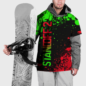 Накидка на куртку 3D с принтом Standoff 2   красно зеленый в Белгороде, 100% полиэстер |  | 