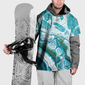 Накидка на куртку 3D с принтом 50 Оттенков Океана в Петрозаводске, 100% полиэстер |  | 