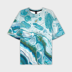 Мужская футболка oversize 3D с принтом 50 Оттенков Океана в Петрозаводске,  |  | 