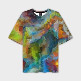 Мужская футболка oversize 3D с принтом Color pattern в Петрозаводске,  |  | 