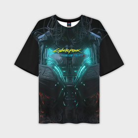 Мужская футболка oversize 3D с принтом Киберпанк 2077 призрачная свобода броня в Санкт-Петербурге,  |  | 