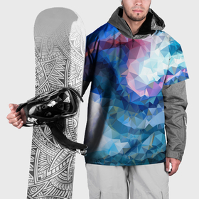 Накидка на куртку 3D с принтом Blue mosaic , 100% полиэстер |  | 