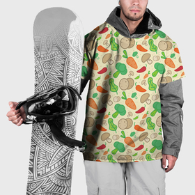 Накидка на куртку 3D с принтом Овощной рецепт в Тюмени, 100% полиэстер |  | Тематика изображения на принте: 
