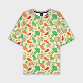 Мужская футболка oversize 3D с принтом Овощной рецепт в Тюмени,  |  | 