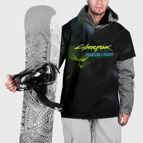 Накидка на куртку 3D с принтом Сyberpunk  2077  phantom  liberty в Тюмени, 100% полиэстер |  | Тематика изображения на принте: 
