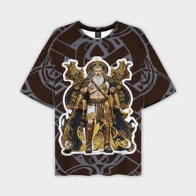 Мужская футболка oversize 3D с принтом Бог Один повелитель древних славян в Новосибирске,  |  | 