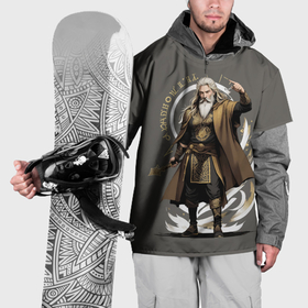 Накидка на куртку 3D с принтом Бог Odin    мифы древних славян , 100% полиэстер |  | 