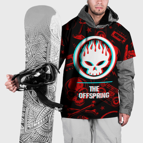 Накидка на куртку 3D с принтом The Offspring rock glitch в Екатеринбурге, 100% полиэстер |  | Тематика изображения на принте: 