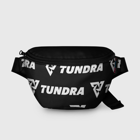 Поясная сумка 3D с принтом Tundra Esports black в Екатеринбурге, 100% полиэстер | плотная ткань, ремень с регулируемой длиной, внутри несколько карманов для мелочей, основное отделение и карман с обратной стороны сумки застегиваются на молнию | 