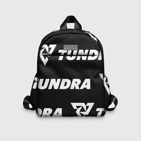 Детский рюкзак 3D с принтом Tundra Esports black в Новосибирске, 100% полиэстер | лямки с регулируемой длиной, сверху петелька, чтобы рюкзак можно было повесить на вешалку. Основное отделение закрывается на молнию, как и внешний карман. Внутри дополнительный карман. По бокам два дополнительных кармашка | 