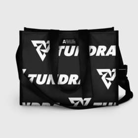 Сумка-шоппер 3D с принтом Tundra Esports black в Тюмени, 100% полиэстер | застегивается на металлическую кнопку; внутренний карман застегивается на молнию. Стенки укреплены специальным мягким материалом, чтобы защитить содержимое от несильных ударов
 | 
