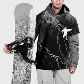 Накидка на куртку 3D с принтом Thunder awaken молнии в Кировске, 100% полиэстер |  | Тематика изображения на принте: 