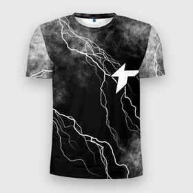 Мужская футболка 3D Slim с принтом Thunder awaken молнии в Кировске, 100% полиэстер с улучшенными характеристиками | приталенный силуэт, круглая горловина, широкие плечи, сужается к линии бедра | 