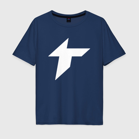 Мужская футболка хлопок Oversize с принтом Thunder awaken logo в Кировске, 100% хлопок | свободный крой, круглый ворот, “спинка” длиннее передней части | Тематика изображения на принте: 
