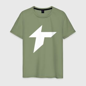 Мужская футболка хлопок с принтом Thunder awaken logo в Новосибирске, 100% хлопок | прямой крой, круглый вырез горловины, длина до линии бедер, слегка спущенное плечо. | Тематика изображения на принте: 