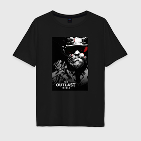 Мужская футболка хлопок Oversize с принтом The Outlast  Trials Лиланд Койл в Петрозаводске, 100% хлопок | свободный крой, круглый ворот, “спинка” длиннее передней части | Тематика изображения на принте: 