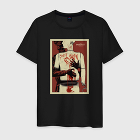 Мужская футболка хлопок с принтом The Outlast Trials арт в Петрозаводске, 100% хлопок | прямой крой, круглый вырез горловины, длина до линии бедер, слегка спущенное плечо. | Тематика изображения на принте: 