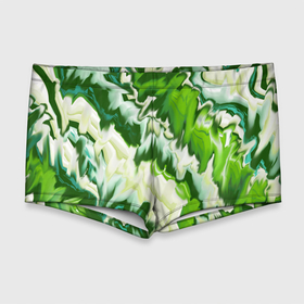 Мужские купальные плавки 3D с принтом Зеленые штрихи в Курске, Полиэстер 85%, Спандекс 15% |  | Тематика изображения на принте: 