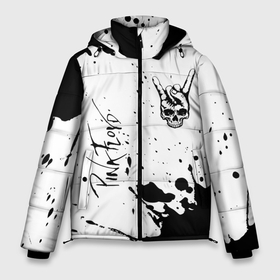 Мужская зимняя куртка 3D с принтом Pink Floyd и рок символ на светлом фоне в Курске, верх — 100% полиэстер; подкладка — 100% полиэстер; утеплитель — 100% полиэстер | длина ниже бедра, свободный силуэт Оверсайз. Есть воротник-стойка, отстегивающийся капюшон и ветрозащитная планка. 

Боковые карманы с листочкой на кнопках и внутренний карман на молнии. | 
