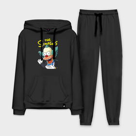 Мужской костюм хлопок с толстовкой с принтом Krusty the clown в Тюмени,  |  | 