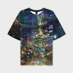Мужская футболка oversize 3D с принтом Гигантское волшебное дерево в Белгороде,  |  | Тематика изображения на принте: 